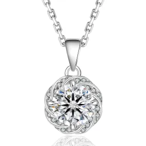 VVS1 Moissanite Pendant Necklace for Women 0390